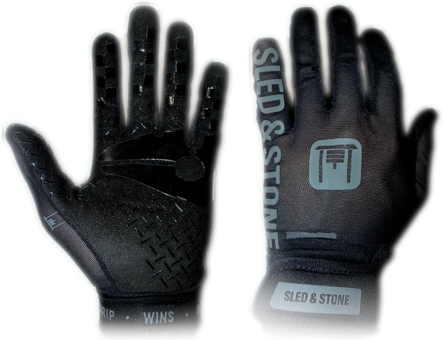 The Sled & Stone race glove, palm and back